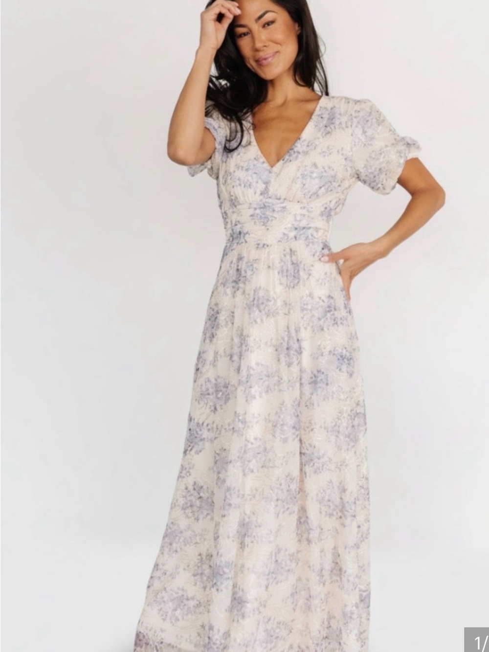 Baltic Born Ardley Light Blue and Cream